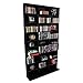Atlantic Elite Media Storage Cabinet - New/Improved Tower, Stores 837 CDs, 630 Blu-Rays, 531 DVDs, 624 PS3/PS4 Games or 528 wii Games with 9 Fixed Shelves, PN38408117 in Black