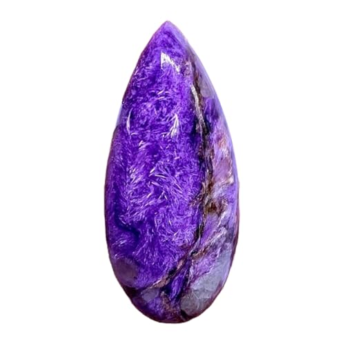 Pierre charoite naturelle 37x16mm pour créer vos colliers et bagues DIY