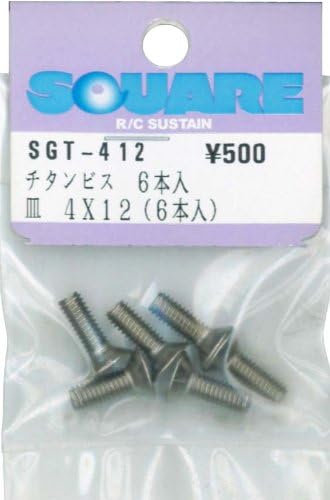 Square SGT-410 4 x 10 Titanium Plate Screws (Pack of 6)