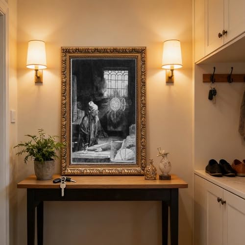 Docteur Faust Rembrandt impression sur toile cadre suspendu - 5