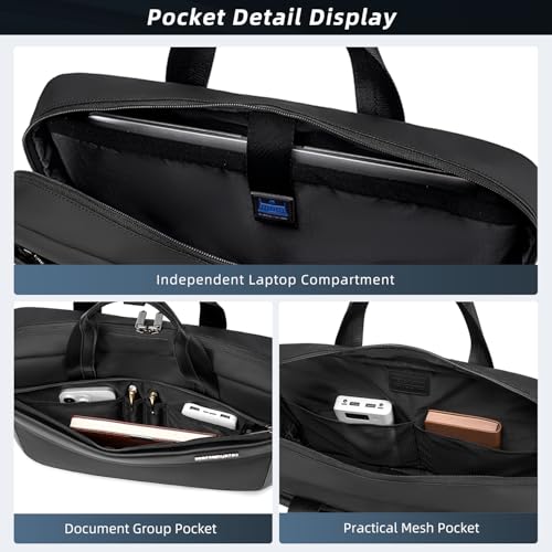 Image of Arcitc Hunter Laptop Sling Bag for Men Office Laptop Side Bag for Upto 15.6 inch Laptop Pcoket Premium Water-resistant Padded Shockproof Multi-pocket Laptop Briefcase Bag for Travel Work Business