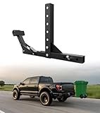 ELITEWILL New Trash Can Hauler Hitch Trash Can Transporter,Wheeled Garbage Can Towing Carrier Fit for Truck Auto Car SUV Golf Cart ATV UTV with 2