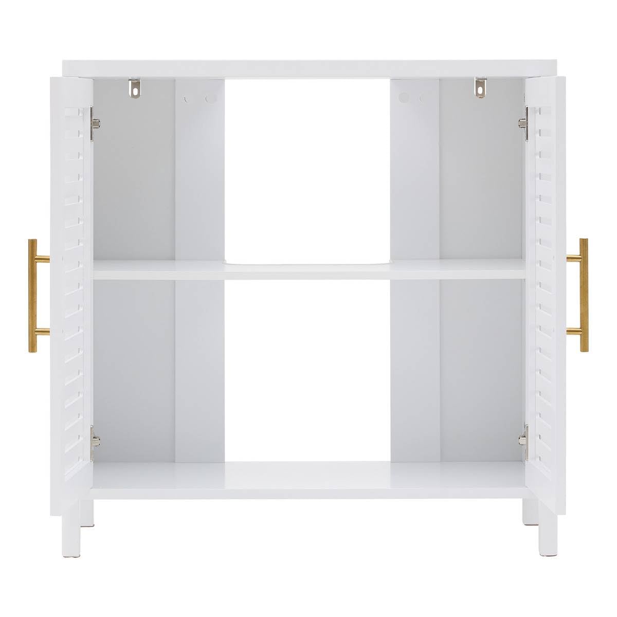 5five - mobile sottolavabo orea quadrato 35x70 cm a 2 ante, bianco