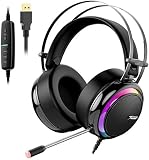 Tronsmart Glary Cuffie gaming, Cuffie da gaming Suono Surround 7.1, Driver da 50 mm, Cuffie da gioco...