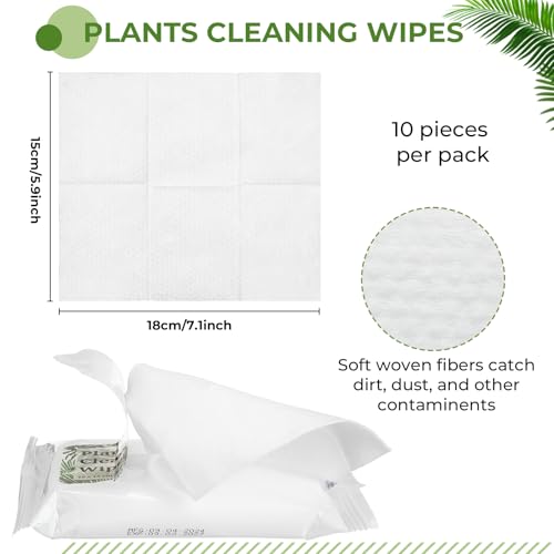 Paquete de 8 toallitas limpiadoras para plantas con guantes miniatura 3