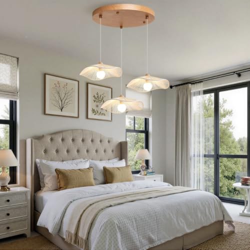 Abat-jour en jute tissé main E27 pour éclairage décoratif - 5