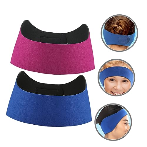 2pcs Elastic Swim Headband Neoprene Material Comfortable Swimming Ear Protection Swim Band for Adults Pool Water Activities Sports Headband4