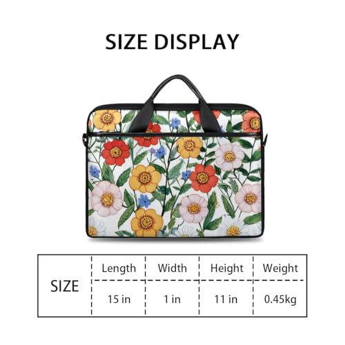 Bolso Maletín para Portátil con Estampado Floral Unisex miniatura 2