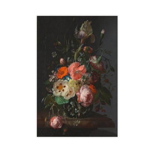 Fleurs sur marbre de Rachel Ruysch cadeau esthétique sous forme d'impression sur toile