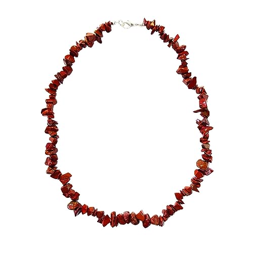 Collier Jaspe rouge 45 cm : Retrouver l'ancrage et la confiance en soi