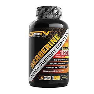Berberine Complex – Hooggedoseerd met 1120 mg per serving – Premium: Berberine HCL, Banaba, Bitter Meloen, Olijfblad…