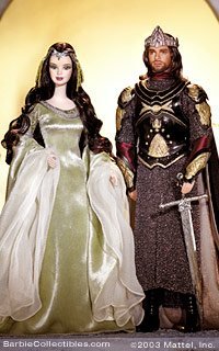 Amazon.co.jp: Barbie バービー and Ken As Arwen and Aragorn in the