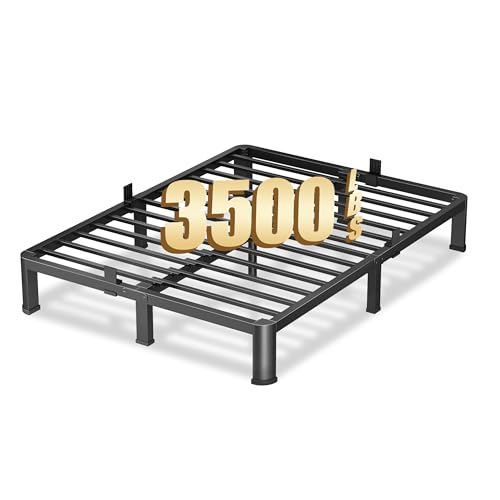 VIPSHOW 10 Inch Full Heavy Duty 3500lbs Bed Frame with Round-Corner