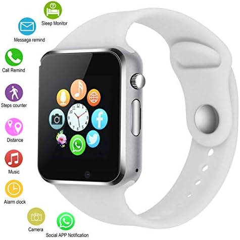 Smart Watches for Android Phones,IOQSOF Anti-Lost Touch Screen Bluetooth Smart Watch with Camera,Waterproof Smart Wrist with SIM Card Slot for Android Phones Samsung iOS iPhone 7 7s Plus 6s (43237-2)