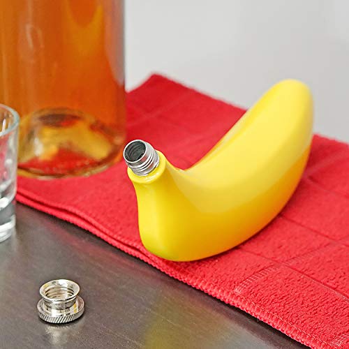 Fairly Odd Novelties The Banana Flask Fairly Odd Novelties-6Oz Funny Novelty Drink/Alcohol Holder-Gag Gift, 6 Oz, Yellow #TOP3