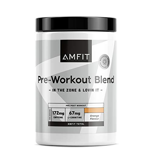 Marca Amazon Amfit Nutrition Pré-treino, sabor laranja, 360 g