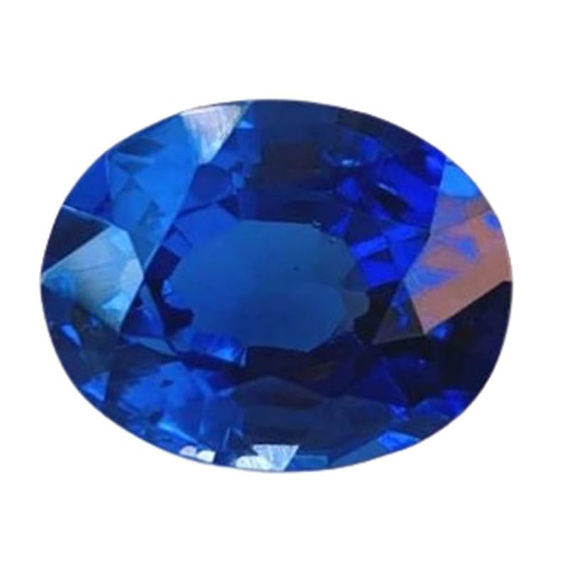 Saphir bleu naturel de forme ovale pour l'excellence en haute joaillerie