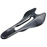 Generisch Kompatibel mit Vollcarbon-Fahrradsattel, 240 x 120 mm, ultraleichter Sitz for Rennrad-MTB-Falträder(3K-Matte-Holes)