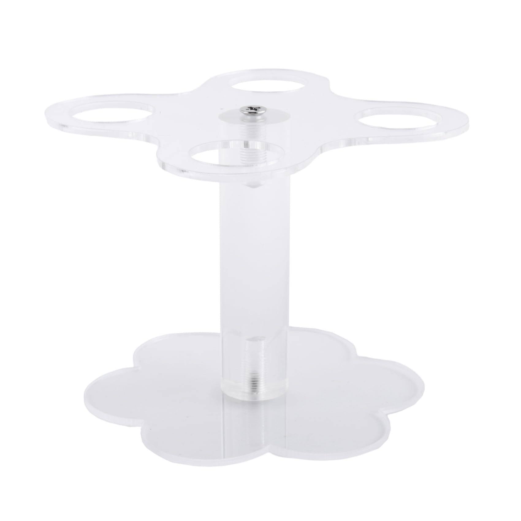 Erpmlyo Transparent Ice Cream Cone Holder,4 Holes Acrylic Cone Display Stand Waffle Sushi Hand Roll Stand Rack For Kids Baking Buffets