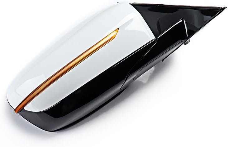 Blind Spot Side Door Mirror 5-Pins for 2017-2022 BMW 5 Series G30 G38 520i 530i 540i, Power Fold, Heated, Turn Signal, Monitor, Memory Recall, Replaces 51167485203 (LH) / 51167485204 (RH)