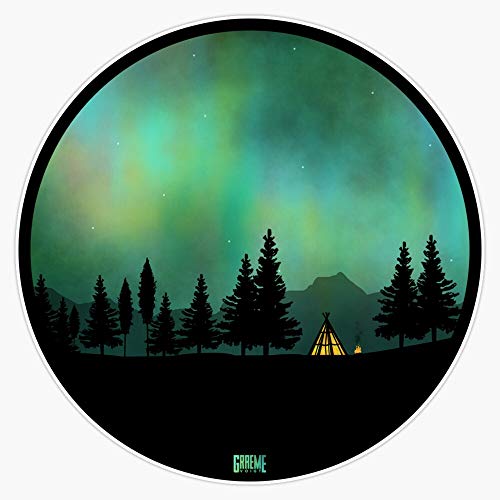 Aurora Borealis Vinyl Waterproof Sticker Decal Car Laptop Wall Window Bumper Sticker 5"