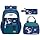 MITOWERMI 3pcs Boys Backpack with Lunch Box School Bags for Boys Lightweight Astronaut Kids Backpack Bookbags Sets for Elementary School Students, Green