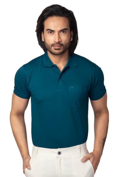 Men's Relaxed Fit Polo Tshirt, Stylish Neckline Short Sleeve, Trendy Soft Inner Comfort, Stretchable, Highly Durable & Easy to Wash, Daily Usable-image-11