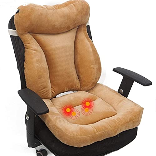Cuscino per sedia riscaldato da ufficio, cuscini del sedile riscaldanti elettrici, con 3 impostazioni riscaldamento, può essere rimosso e lavabile, per mal di schiena dolore mestruale yellow