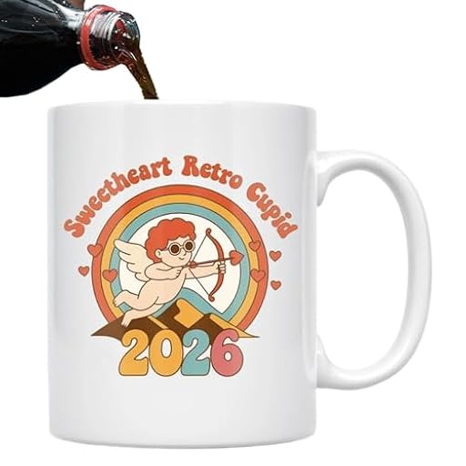 Taza de cerámica de 300 ml, taza de café y té de San Valentín, botella de agua con corazón de San Valentín, tazas de café para chocolate caliente, cacao, capuchino, té, refrescos | Ya disponible en tu tienda friki favorita! En mundofriki.es! Taza de cerámica de 300 ml, taza de café y té de San Valentín, botella de agua con corazón de San Valentín, tazas de café para chocolate caliente, cacao, capuchino, té, refrescos | Ya disponible en tu tienda friki favorita! En mundofriki.es!