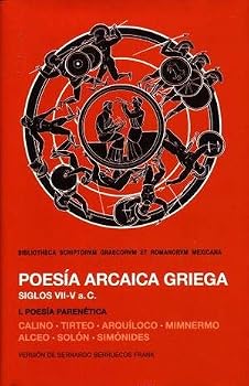 Paperback Poesía arcaica griega [Spanish] Book