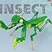 Vilbocr Mini Insect Building Blocks Toy Insect Collection Building Block Set Insects Collection Building Blocks Bugs Toy Building Sets for Kids 6+ (Mantis)