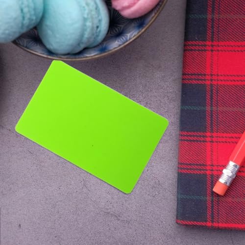 Homoyoyo 60 Stück Teiliges Blanko Plastikkarten in Farben Stabile Kunststoff Badge Karten mit Glatter Oberfläche zum Bedrucken Vielseitig für Ausweise Networking Geburtstags und