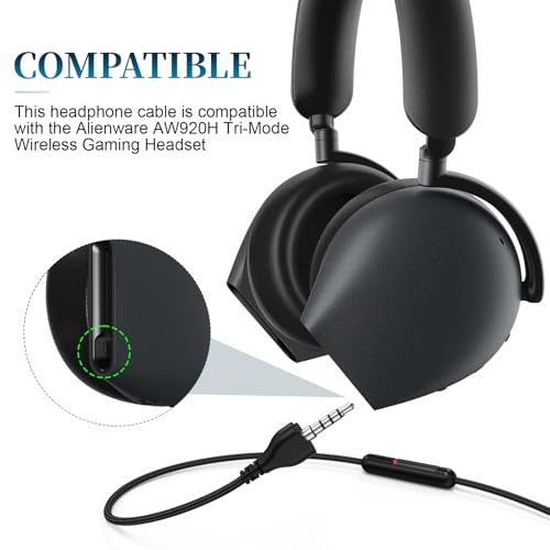 Cable de micrófono Zosvoses compatible AW920H 1.8 m miniatura 2