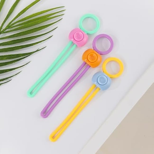 6-piece bag color sealing rope is suitable for multifunctional sealing ropes such as food bag sealing storage and kitchen bag sealing. Creative binding rope