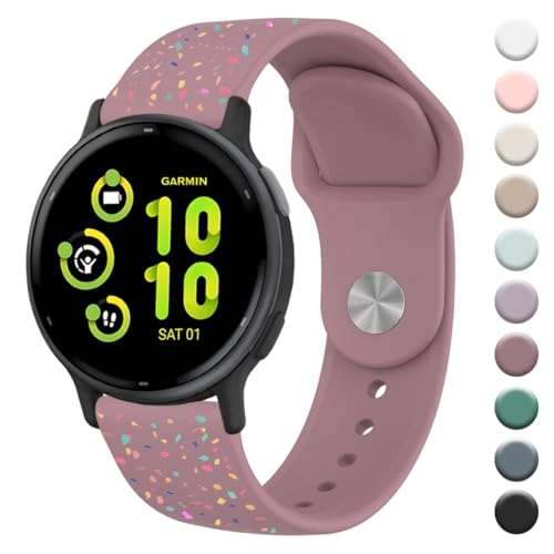 Correa de silicona 20mm para Garmin Vivoactive y Forerunner