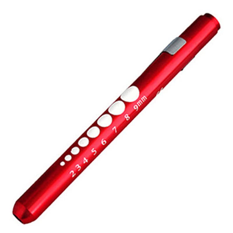 Penna con mini torcia, ideale per le diagnosi mediche, riutilizzabile, con luce LED, per uso domestico, esterno, per dottori, infermieri, soccorritori, 1 confezione, colore: oro