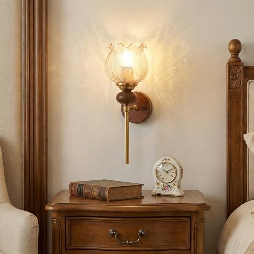 Loral Glass Wall Sconce Mid Century Modern Wall Light with