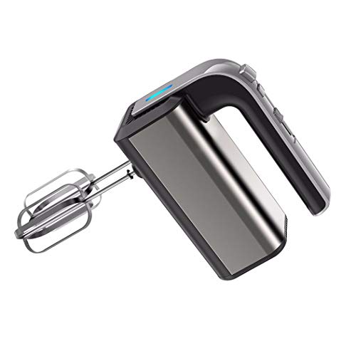 Manueller Mischer Elektrischer 5-Gang-Modus, Handmixer 800 W Super Power, Mit Turboknopf Und Edelstahlzubehör (Mischer Und Teighaken),