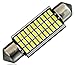 Price comparison product image 2 x 33 SMD 3014 LED 42 mm CANBUS White Car Interior Dome C5 W Festoon Bulb 12 V DC