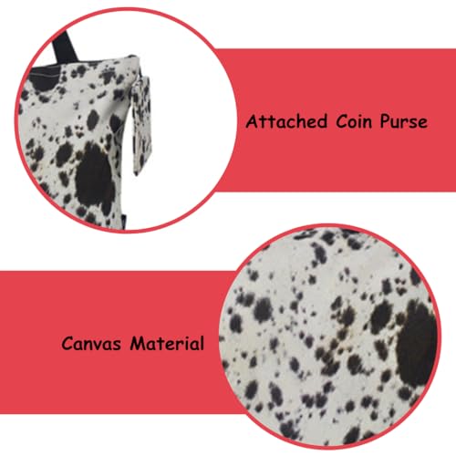 Image of NGIL Medium Top Zipper Closure Canvas Tote Bag with Attached Matching Coin Purse For Moms and Nurses