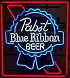 Queen Sense 20'x16' Pabst Blue Ribbons Neon Sign Light Man Cave Bar Pub Beer Gift Neon Lamp A120PBRBLO