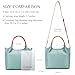 Genuine Leather Women Handbags and Purses Designer Medium Tote Bag Fashion Shoulder Crossbody Satchel Hobo Bag (blue)