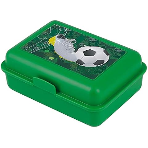 Baagl Children's Lunch Box for School - Lunch Box for Girls, Boys, Nursery - Lunch Box, Lunch Box, Snack Box (Football Goal) Cover