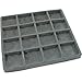 FindingKing 5 Gray 16 Slot 1/2 Size Jewelry Display Tray Inserts New