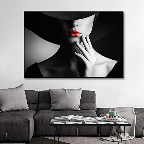 Toile fille moderne pour habiller un mur vide affiche salon 50x75cm sans cadre