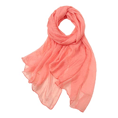 YOLAI Boho Scarf For Women Lightweight Sheer Silky Feeling Chiffon Scarf Long Chiffon Sheer Scarf For Summer3