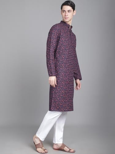 Majestic Man Men’s Casual Kurta, Cotton, Regular Fit