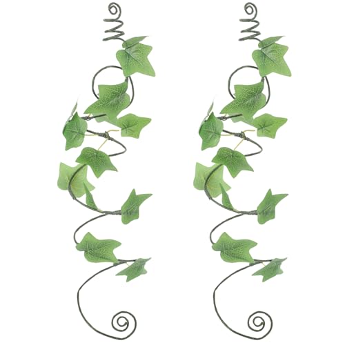 PartyforU Ivy Armwickel – grüne Feen-Armwickel mit Ring, Zubehör für Damen, Cosplay, Renaissance, 2 Stück