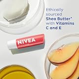 NIVEA Peach Shine Nawilżająca pomadka do ust z masłem shea, pielegnującymi olejkami i witaminami 4,8 g
