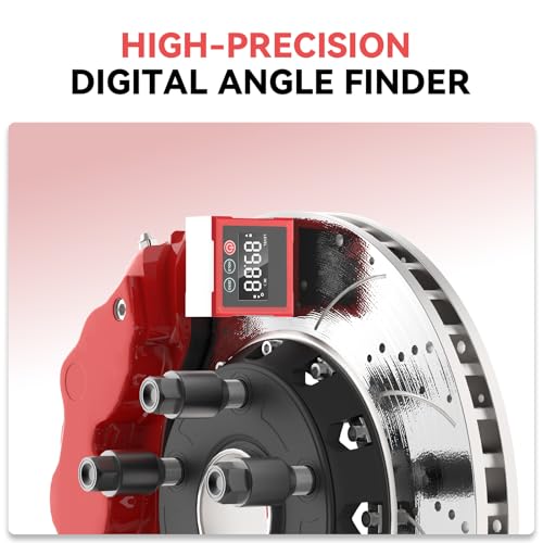 Image of Surfcabin Wheel Alignment Tool - Toe Alignment Plates with Digital Angle Finder, Heightened Design, 2 Imperial Tape Measures, Fits Most Cars, Trucks, and SUVs
